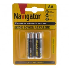 Батарейка алкалиновая Navigator LR6-BP2 AA